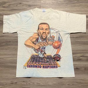 Extremely Rare Vintage Toronto Raptors Kids Size 18-20 Tshirt Damon Stoudamire